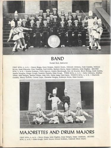 Band, Majorettes, and Drum Majors